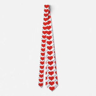 Valentine Hearts Tie