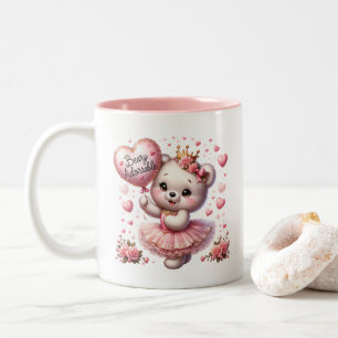 Valentine Hearts Two-Tone Coffee Mug