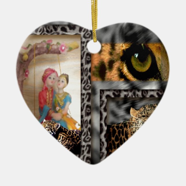 Valentine Hero Ceramic Ornament (Front)