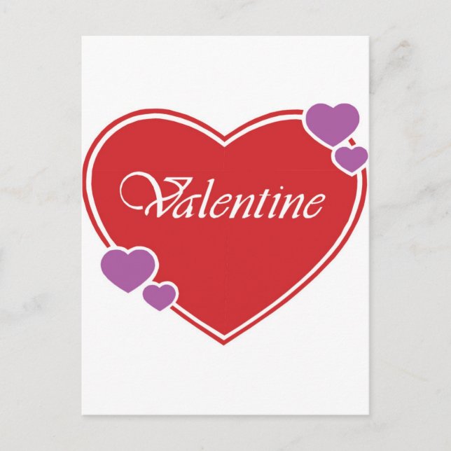 VALENTINE HOLIDAY POSTCARD (Front)