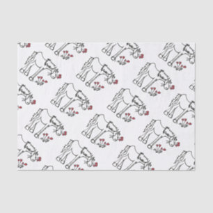 Valentine Horse Tissue Paper