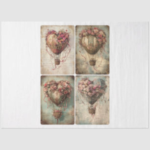 Valentine Hot Air Balloons Tissue Paper