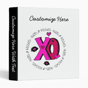 Valentine Hugs and Kisses Binder