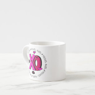 Valentine Hugs and Kisses Espresso Cup