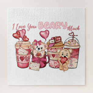 Valentine I Love You Beary Much Jigsaw Puzzle