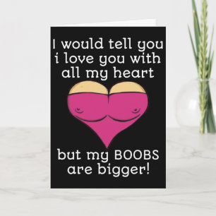 Valentine I-love-you With All My Heart But My Brea Card