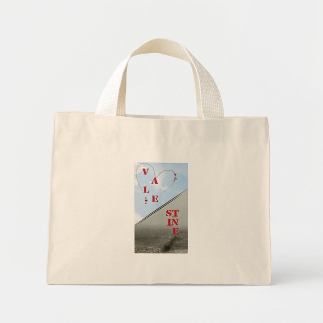 Valentine in Palestine Mini Tote Bag (Front)