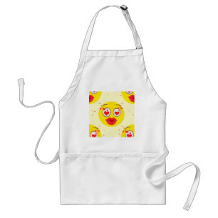 Valentine kiss Emoji Standard Apron