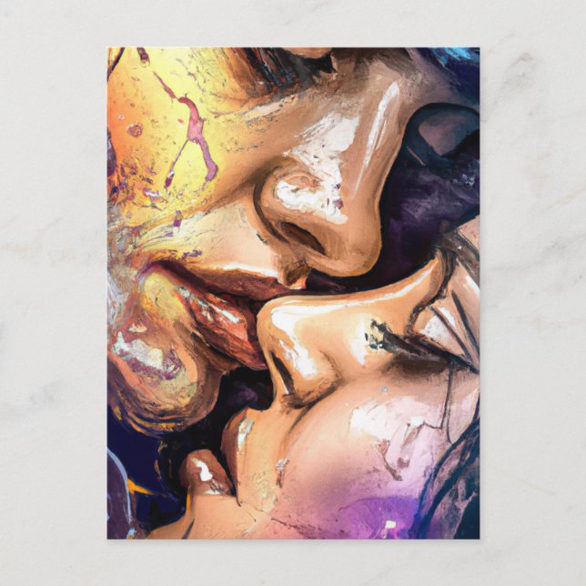 Valentine Kiss Postcard (Front)