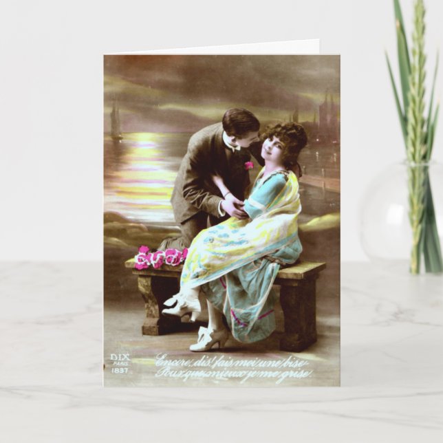 Valentine Kiss - Vintage Valentine Card (Front)
