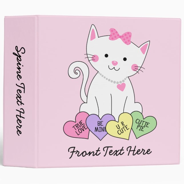 Valentine Kitty Binder (Front/Spine)
