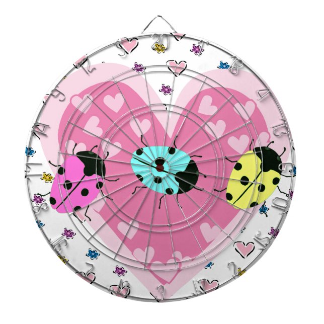 VALENTINE LADYBUGS DARTBOARD (Front)