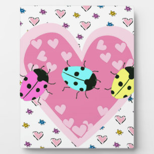 VALENTINE LADYBUGS PLAQUE
