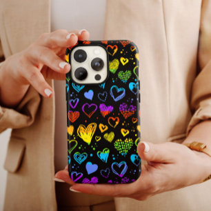 Valentine LGBT Love Hearts   iPhone 14 Case-Mate Case-Mate iPhone 14 Case