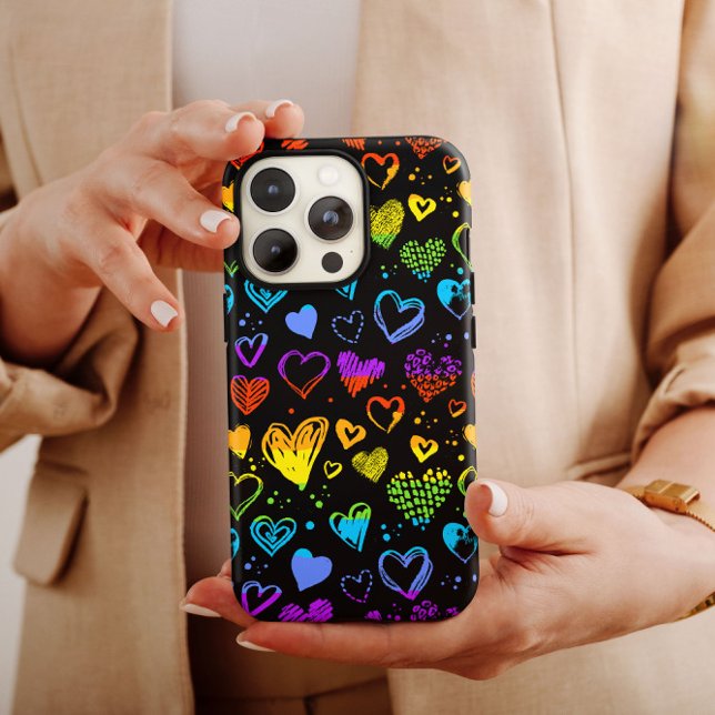 Valentine LGBT Love Hearts | iPhone 14 Case-Mate Case-Mate iPhone Case (Creator Uploaded)