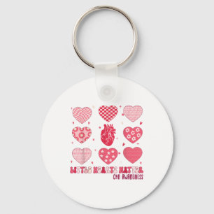 Valentine Little Hearts Chd Awareness Heart Anatom Keychain