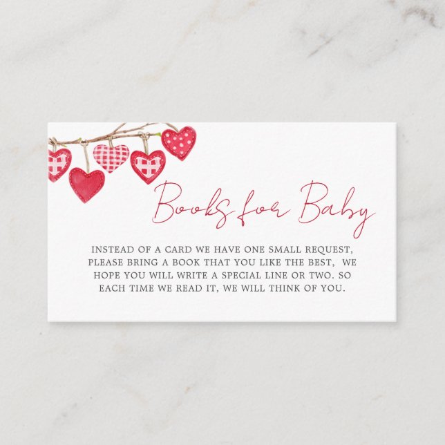 Valentine Little Sweetheart Books for Baby Enclosure Card (Front)