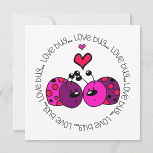 Valentine Love Bug Holiday Card