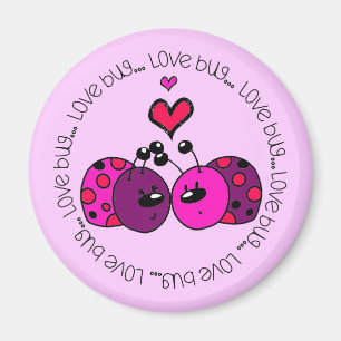 Valentine Love Bug Magnet