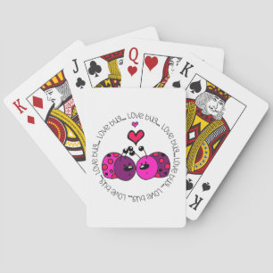 Valentine Love Bug Playing Cards
