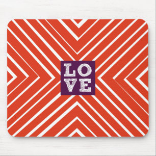 Valentine LOVE Bullseye Mouse Pad