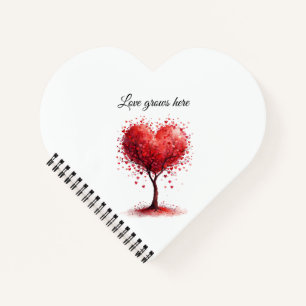 Valentine Love Card   Romantic for Him & Her Notebook