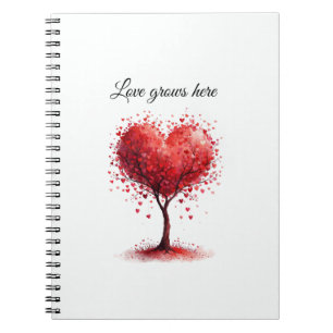 Valentine Love Card   Romantic for Him & Her Notebook
