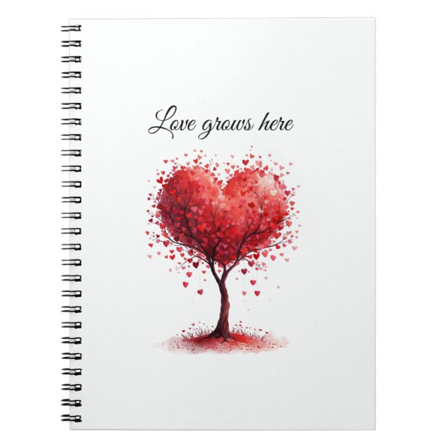 Valentine Love Card | Romantic for Him & Her Notebook (Front)