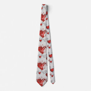 Valentine Love Hearts  Tie