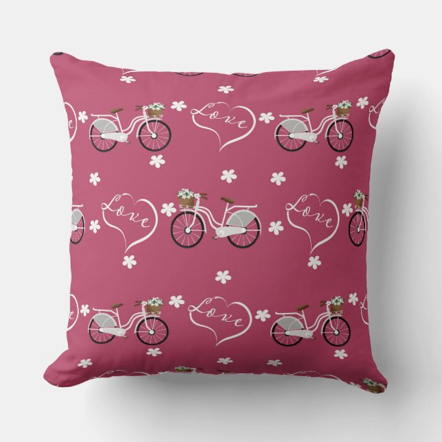 Valentine Love Never Fails Throw Pillow (Front)