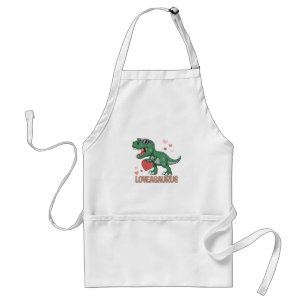 Valentine Loveasaurus Standard Apron