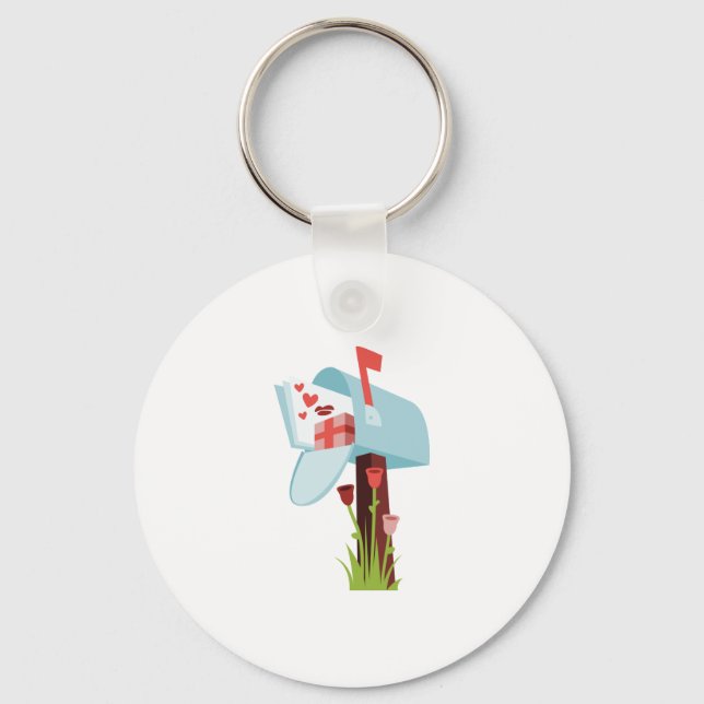 Valentine Mailbox Keychain (Front)