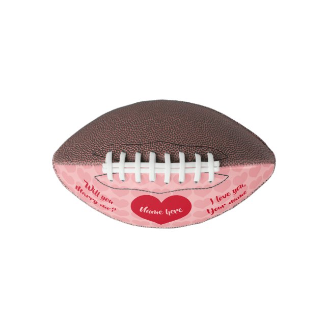 Valentine marriage proposal football (Front)