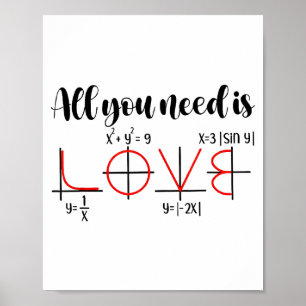 Valentine Math Humor For Teachers Students  Poster