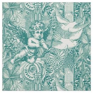 valentine maximalism veridian pearl fabric