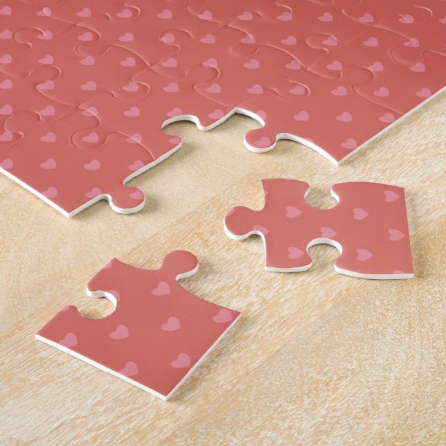 Valentine Mini Hearts Jigsaw Puzzle (Side)