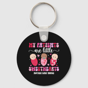 Valentine Mother By Nurse Valentines Day Postpartu Keychain