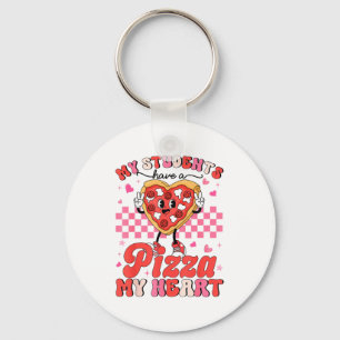 Valentine My Students Have A Pizza Of My Heart Tea Keychain