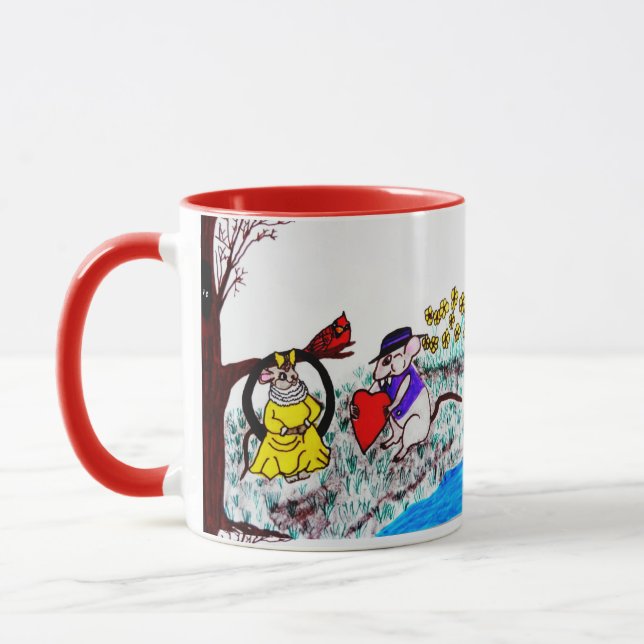 VALENTINE MYRTLE MOUSE BE MINE   MUG (Left)