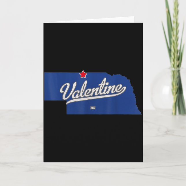 Valentine Nebraska Ne carte (Devant)