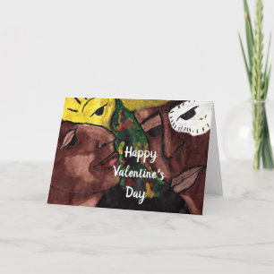 VALENTINE NEGRO WOMAN CARD