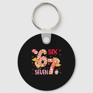 Valentine Nge 67 Funny Saying Six Seven Valentine' Keychain