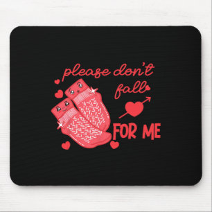 Valentine Nurse Dont Fall For Me Non Slip Socks Pc Mouse Pad