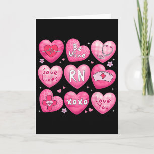 Valentine Nurse Rn Conversation Hearts Xoxo Save L Card