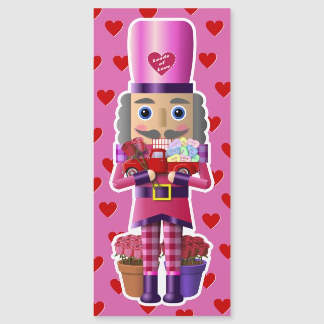Valentine Nutcracker with Little Red Truck (Front)