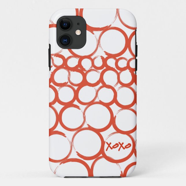 Valentine Painted XOXO Case-Mate iPhone Case (Back)