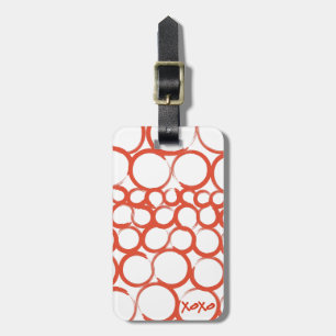 Valentine Painted XOXO Luggage Tag