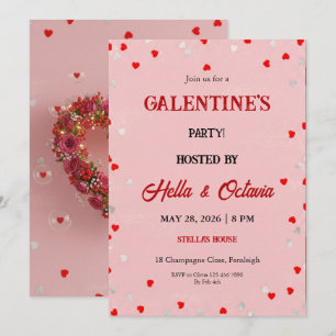 Valentine Party Invitation Printable Template