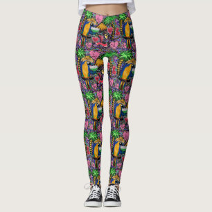 Valentine Party Parrot Leggings