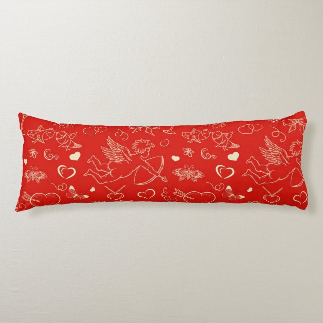 Valentine Pattern 2 Body Pillow (Front)